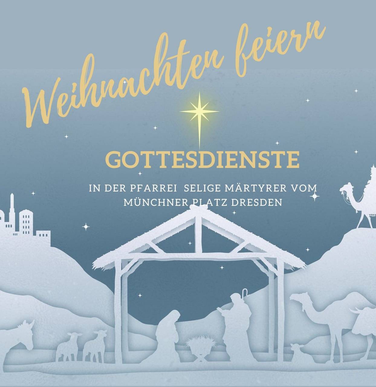 m_white and gold bethlehem church invitation-1 | Kath. Pfarrei Selige Märtyrer vom Münchner Platz - Aktuelles St. Marien - Weihnachten in der Pfarrei